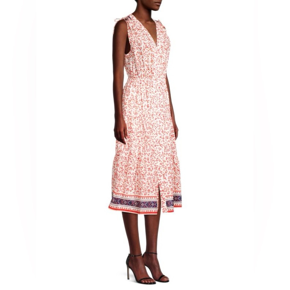 Birds of Paradise Rae A-Line Floral Midi Dress | Size L